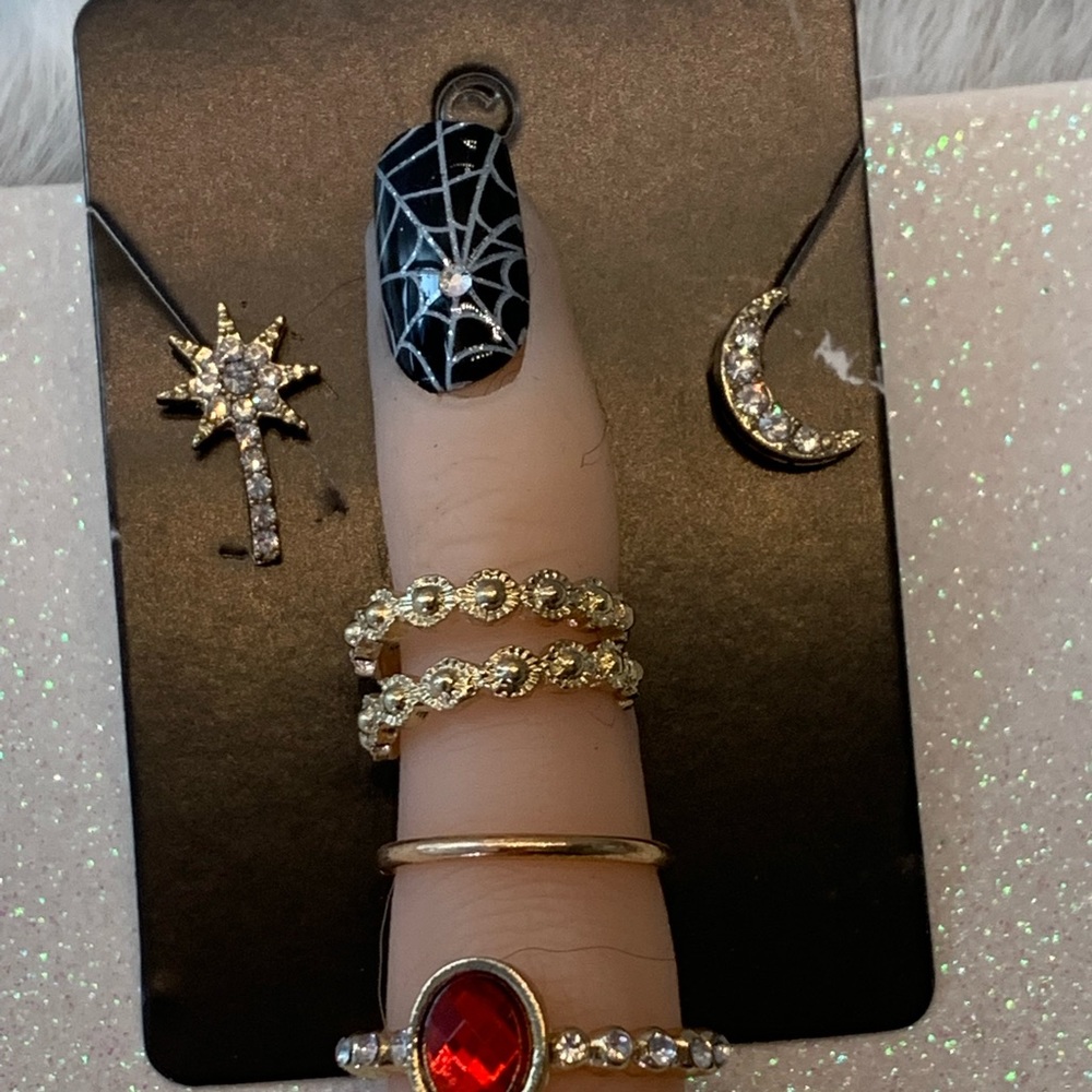 Earring and ring